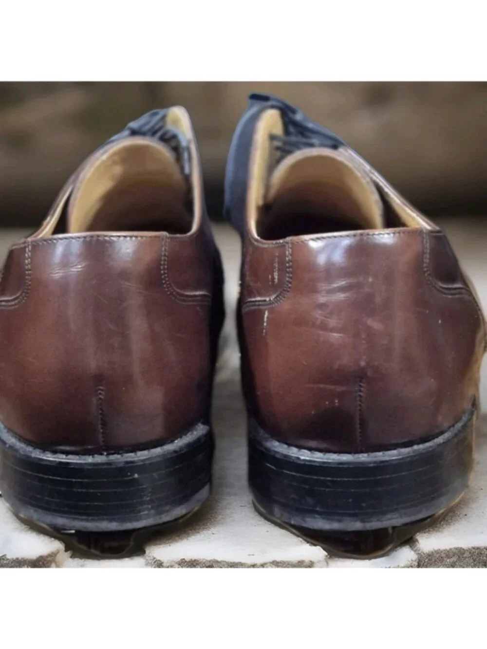 Stafford Executive Men's Brown Leather Cap Toe Lace-up Shoes US Size 11 Brown